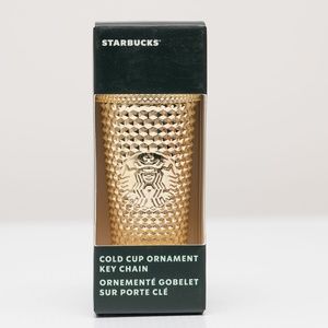 Starbucks Gold Studded Holiday Ornament Christmas 2022